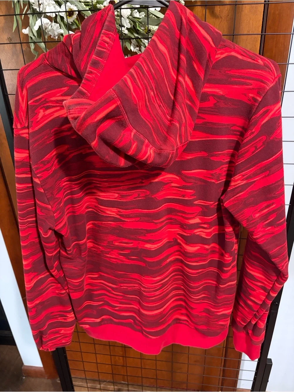 2 adidas Kids Red & Gray Marbled Hoodies with Bold Logo